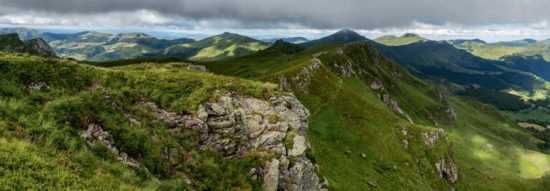 Monts du Cantal vus du Chavaroche - Tirage photo