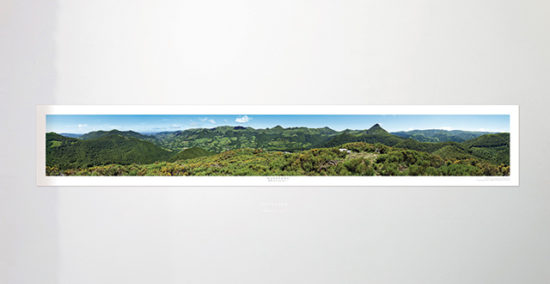 « Les Monts du Cantal » - Poster panoramique 360°